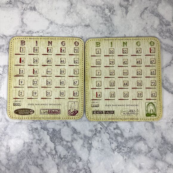 Front Porch Classics State Fair Bingo Replacement Cards 8 Shutter Window - Picture 6 of 8